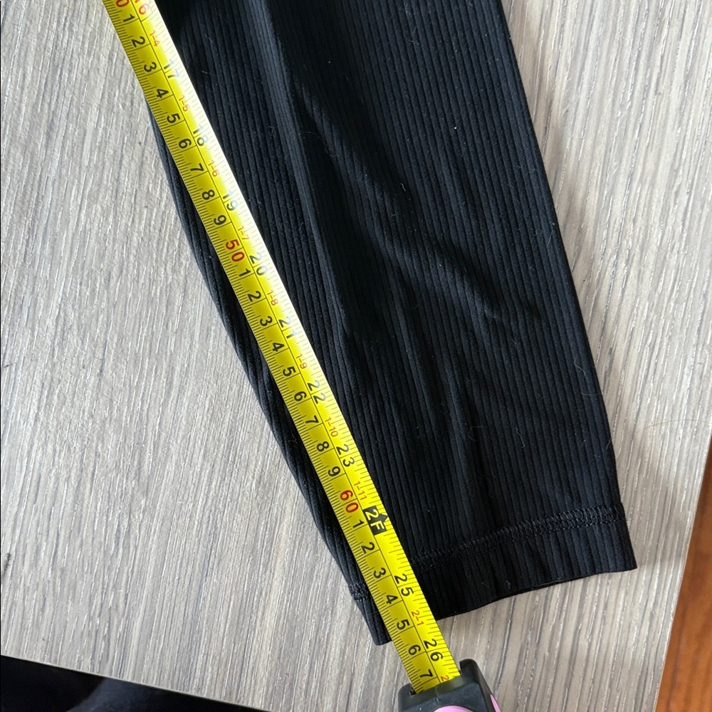lululemon Wunder Train Ribbed Black Leggings Size 4 High Rise - Picture 7 of 9